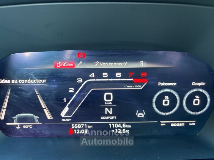 Audi RS3 SPORTBACK 25 TFSI 400 S tronic 7 Quattro IMMAT FR GRIS NARDO FREINS CERAMIQUE TOIT OUVRANT BANGOLUFSEN BECQUET CARBONE GARANTIE 12 MOIS - 15