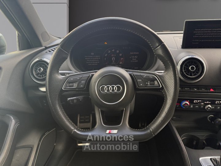 Audi S3 SPORTBACK 20 TFSI 310 S tronic 7 Quattro Garantie 12 Mois - 13