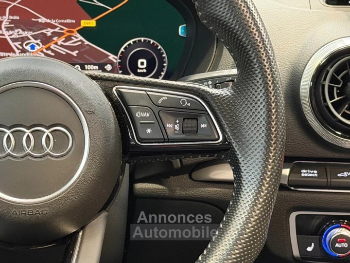 Audi A3 III (2) Sportback 14 TFSI E-TRON 204 S-Line S Tronic 6 Full Options - 27