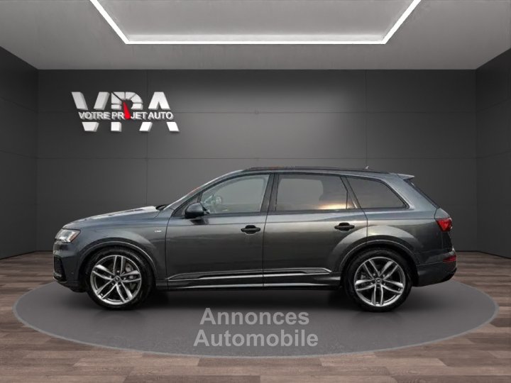 Audi Q7 Technik S Line &bull; 55 TFSI-E 30 V6 380ch &bull; 7 places &bull; Cam&eacute;ra 360&deg; &bull; B&amp;O &bull; Toit panoramique &bull; Si&egrave;ges ventil&eacute;s &bull; Affichage t&ecirc;te haute - 8