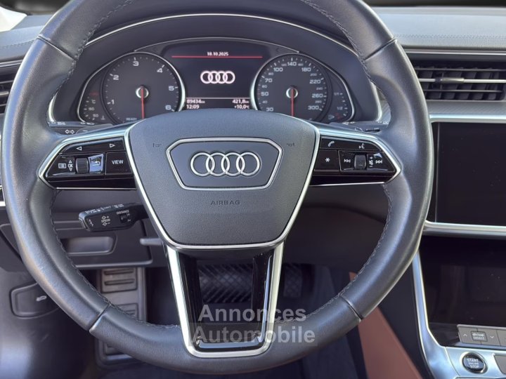 Audi A6 20 40TDI 204ch S Line - ACC - Carplay - Sièges chauffants - 9