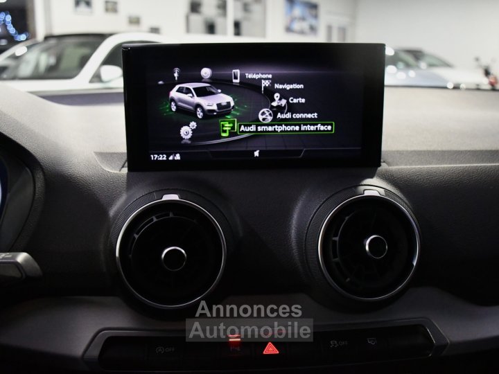 Audi Q2 Sport 35 TFSI 150 S-Tronic GPS Virtual Cuir Caméra ACC Pré Sense Car Play LED Hayon JA 17 - 25