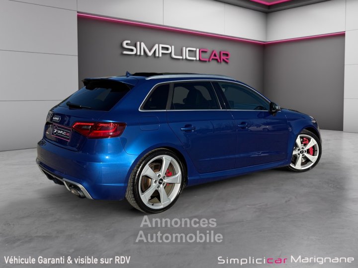 Audi RS3 SPORTBACK QUATTRO 367CH - FRANCAISE - SUIVI COMPLET - TOIT OUVRANT - BANGOLUSFEN - CAMERA DE RECUL - GARANTIE 12 MOIS - 3