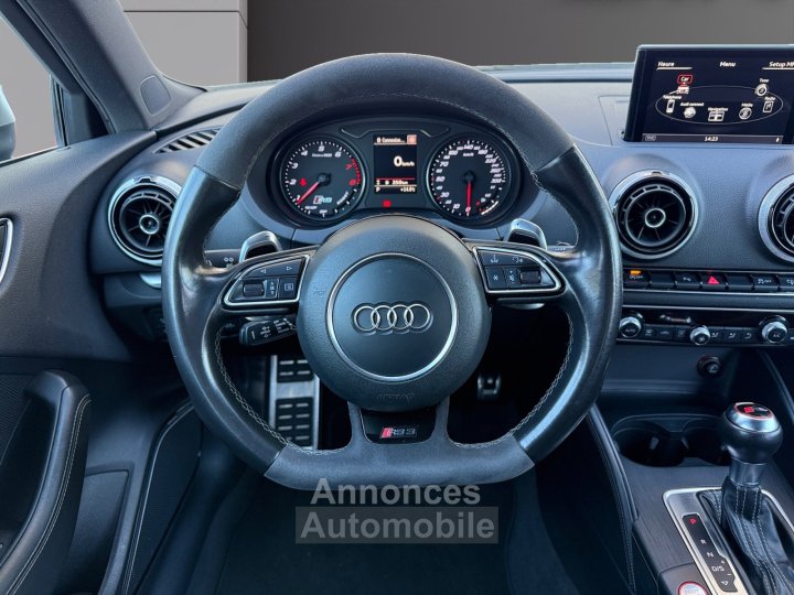 Audi RS3 SPORTBACK QUATTRO 367CH - FRANCAISE - SUIVI COMPLET - TOIT OUVRANT - BANGOLUSFEN - CAMERA DE RECUL - GARANTIE 12 MOIS - 13