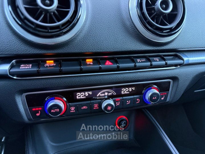 Audi RS3 SPORTBACK QUATTRO 367CH - FRANCAISE - SUIVI COMPLET - TOIT OUVRANT - BANGOLUSFEN - CAMERA DE RECUL - GARANTIE 12 MOIS - 17