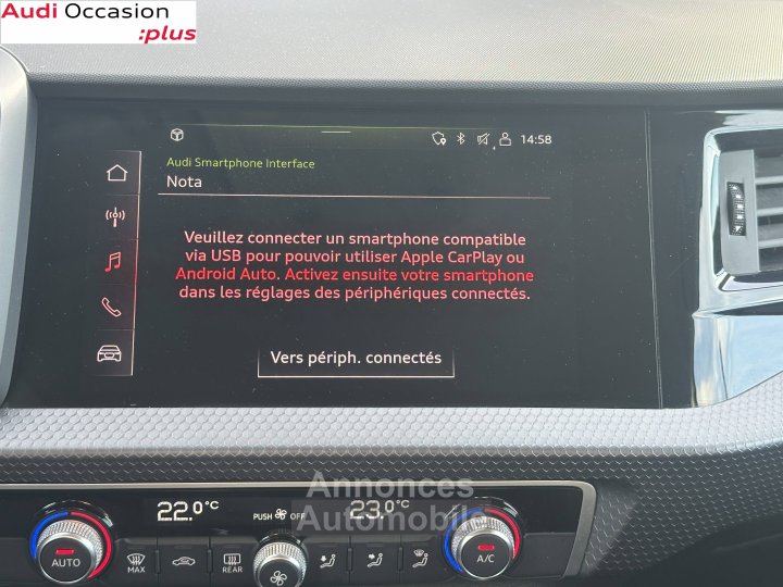 Audi A1 Sportback 30 TFSI 110 ch S tronic 7 Advanced - 25