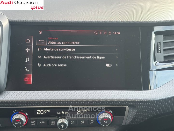 Audi A1 Sportback 30 TFSI 110 ch S tronic 7 Advanced - 27
