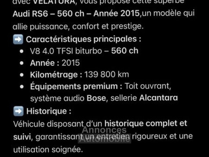 Audi RS6 c7 avant 40 tfsi 560ch quattro bva - 10