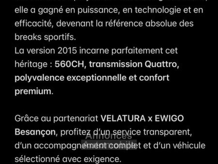 Audi RS6 c7 avant 40 tfsi 560ch quattro bva - 20