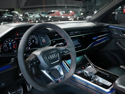 Audi RS Q8 RSQ8 V8 40L 600CH &ndash; 2021 TOIT OUVRANT BANG & OLUFSEN ATTELAGE SELLERIE CUIR VALCONA MATRIX LED PACK INT&Eacute;RIEUR SI&Egrave;GES CHAUFANTS VENTIL&Eacute;S &Agrave; M&Eacute;MOIRES DY   - 3