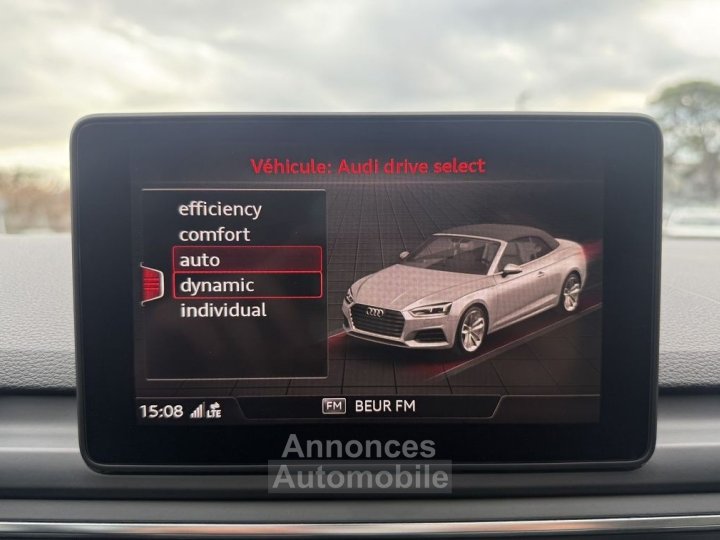 Audi A5 CABRIOLET 20 TFSI 190CH DESIGN S TRONIC 7 - 19