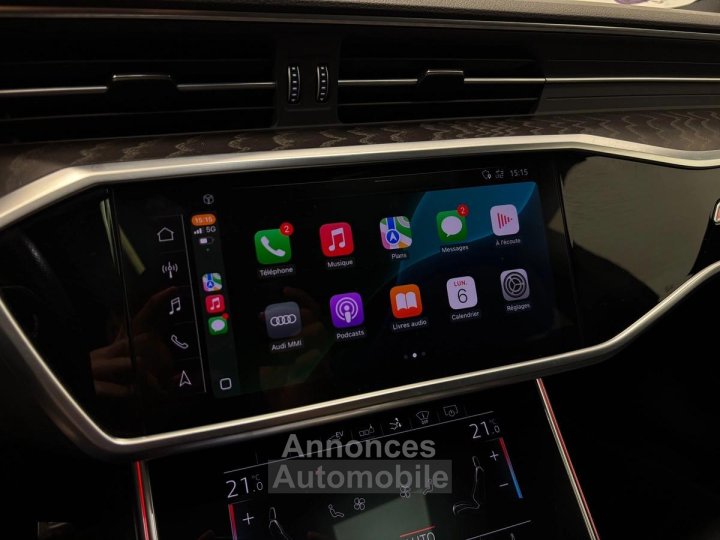 Audi A7 Sportback 55 TFSIe 367 ch S-line Quattro / Bang & Olufsen / TO / HUD / Cam360° / Attelage - 19