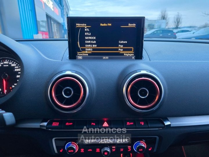 Audi A3 20 tdi 184ch s-line quattro s-tronic sieges rs - 19