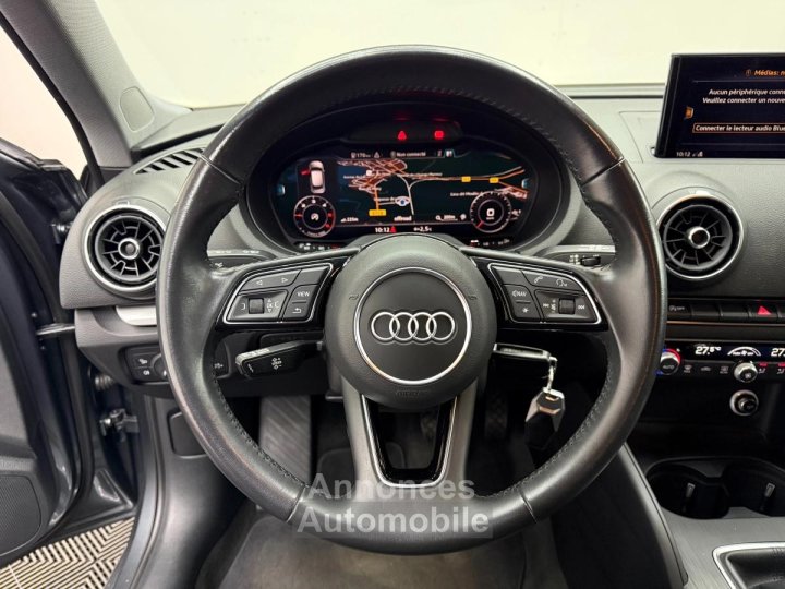 Audi A3 Sportback 30 TDI BVM6 - 116cv / Apple Carplay / Radars AR / Si&egrave;ges chauffants - 8