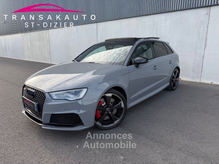 Audi RS3 SPORTBACK 25 TFSI 367cv Quattro S tronic 7 - Suivi /Toit Ouvrant / Cam&eacute;ra de Recul / Si&egrave;ges Chauffants / CarPlay - - 1