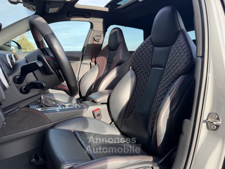Audi RS3 SPORTBACK 25 TFSI 367cv Quattro S tronic 7 - Suivi /Toit Ouvrant / Cam&eacute;ra de Recul / Si&egrave;ges Chauffants / CarPlay - - 13