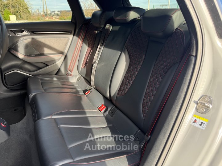 Audi RS3 SPORTBACK 25 TFSI 367cv Quattro S tronic 7 - Suivi /Toit Ouvrant / Cam&eacute;ra de Recul / Si&egrave;ges Chauffants / CarPlay - - 14