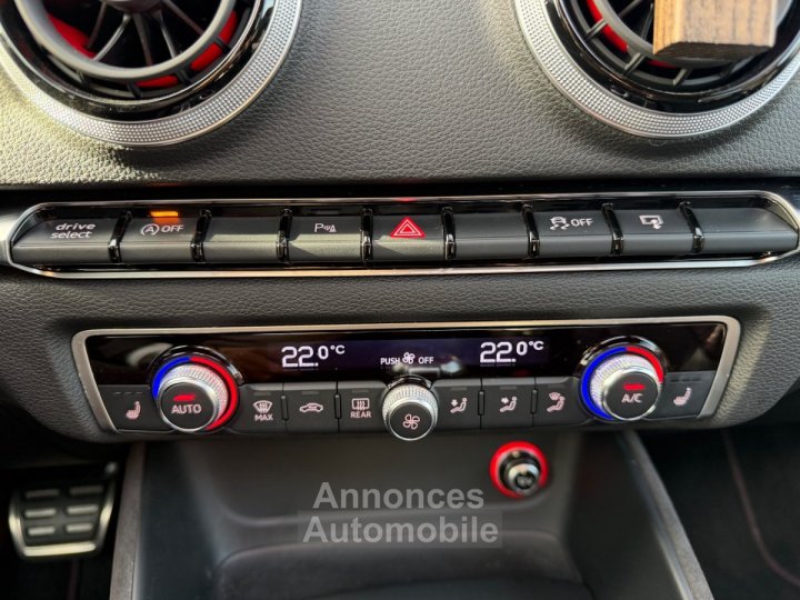 Audi RS3 SPORTBACK 25 TFSI 367cv Quattro S tronic 7 - Suivi /Toit Ouvrant / Cam&eacute;ra de Recul / Si&egrave;ges Chauffants / CarPlay - - 23