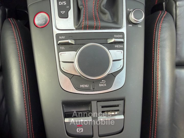Audi RS3 SPORTBACK 25 TFSI 367cv Quattro S tronic 7 - Suivi /Toit Ouvrant / Cam&eacute;ra de Recul / Si&egrave;ges Chauffants / CarPlay - - 25