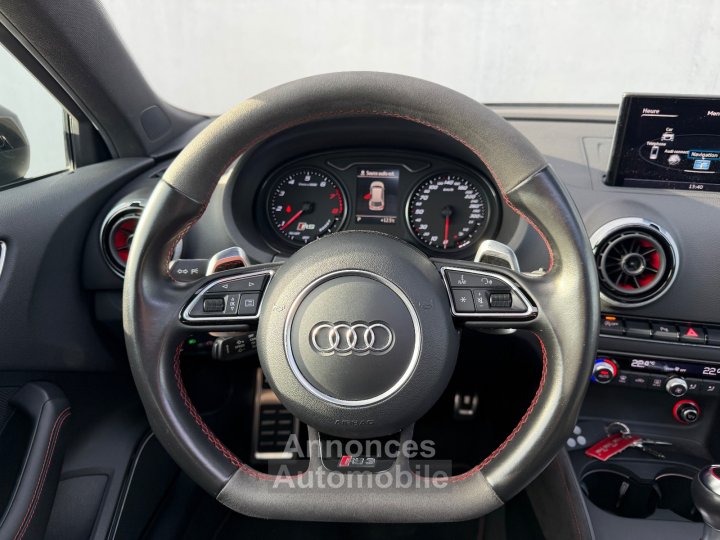Audi RS3 SPORTBACK 25 TFSI 367cv Quattro S tronic 7 - Suivi /Toit Ouvrant / Cam&eacute;ra de Recul / Si&egrave;ges Chauffants / CarPlay - - 26