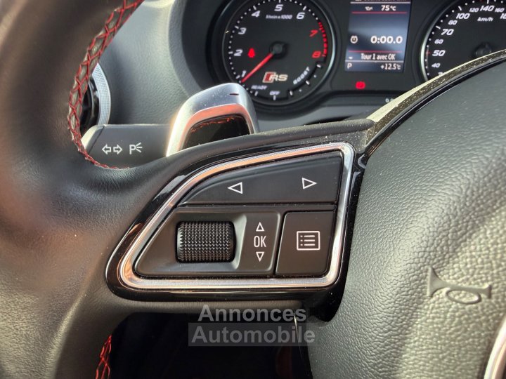 Audi RS3 SPORTBACK 25 TFSI 367cv Quattro S tronic 7 - Suivi /Toit Ouvrant / Cam&eacute;ra de Recul / Si&egrave;ges Chauffants / CarPlay - - 29