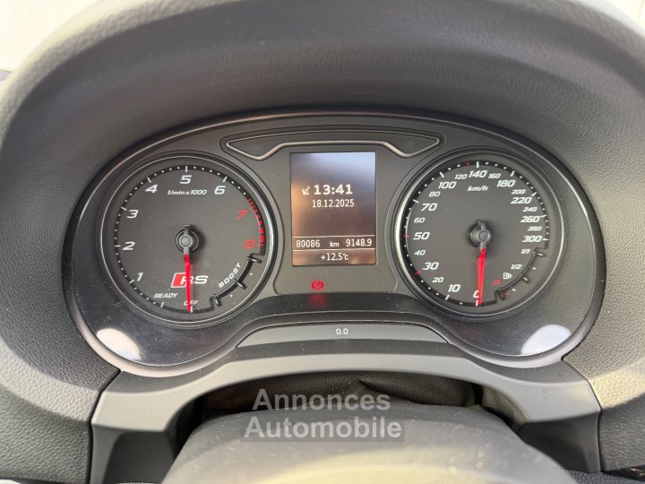 Audi RS3 SPORTBACK 25 TFSI 367cv Quattro S tronic 7 - Suivi /Toit Ouvrant / Cam&eacute;ra de Recul / Si&egrave;ges Chauffants / CarPlay - - 31