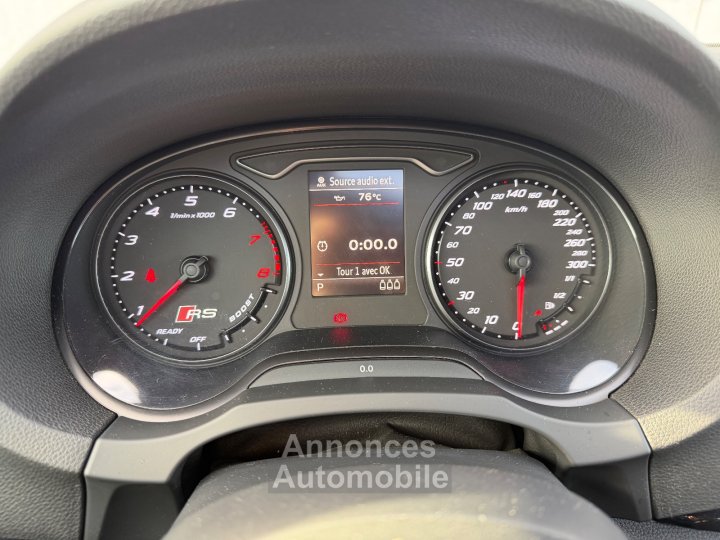 Audi RS3 SPORTBACK 25 TFSI 367cv Quattro S tronic 7 - Suivi /Toit Ouvrant / Cam&eacute;ra de Recul / Si&egrave;ges Chauffants / CarPlay - - 32