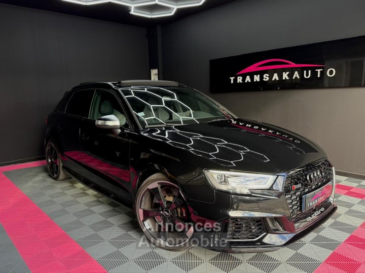 Audi RS3 SPORTBACK 25 TFSI 400 S tronic 7 Quattro / CARNET COMPLET / SIEGES RS / BO / COCKPIT / ACC - 1