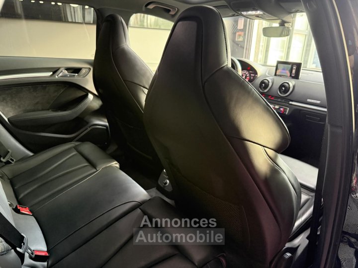 Audi RS3 SPORTBACK 25 TFSI 400 S tronic 7 Quattro / CARNET COMPLET / SIEGES RS / BO / COCKPIT / ACC - 13