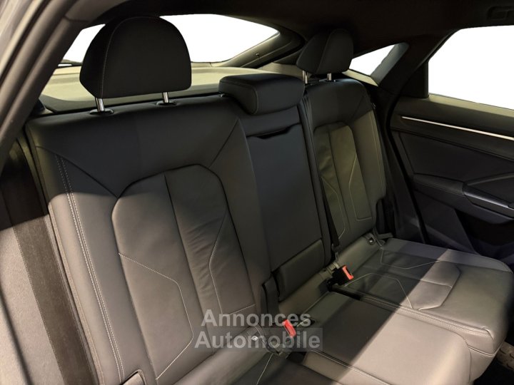 Audi Q3 Sportback 35 TFSI 150 ch S tronic 7 S line SUIVI - GRIS DAYTONA - PACK BLACK - TOIT OUVRANT - CAMERA - KEYLESS GO - 11