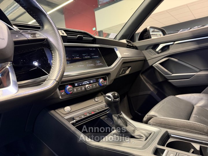 Audi Q3 Sportback 35 TFSI 150 ch S tronic 7 S line SUIVI - GRIS DAYTONA - PACK BLACK - TOIT OUVRANT - CAMERA - KEYLESS GO - 12