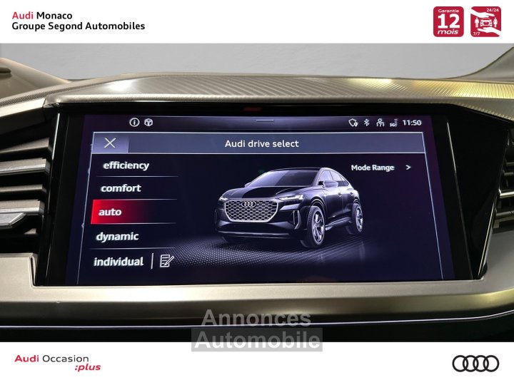 Audi Q4 E-Tron SPORTBACK Sportback 50 quattro 299 ch 82 kW Design Luxe - 11