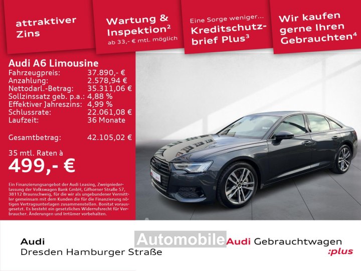 Audi A6 Limousine 50 TFSI e Sport quat S line Matrix - 12