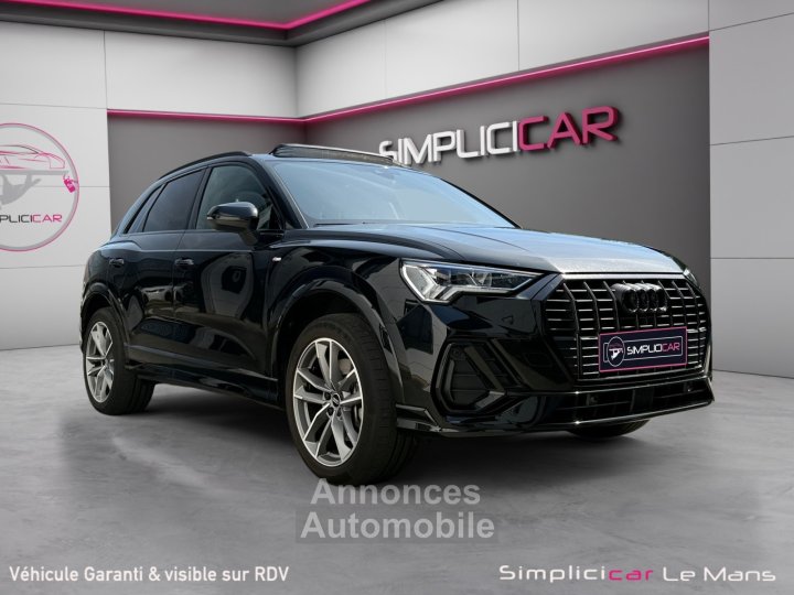 Audi Q3 45 TFSIe 245 ch S tronic 6 S line Black Line Toit Ouvrant Garantie 12 Mois - 1