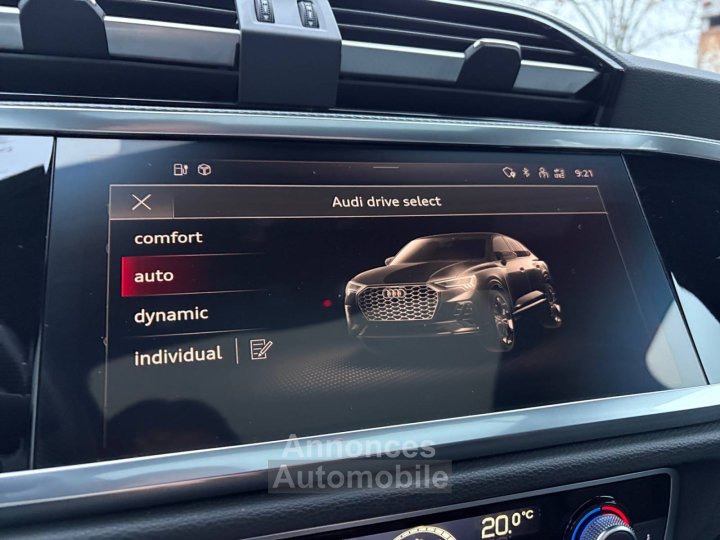 Audi Q3 Sportback 45 TFSIe  245 ch S tronic 6 S line - 22