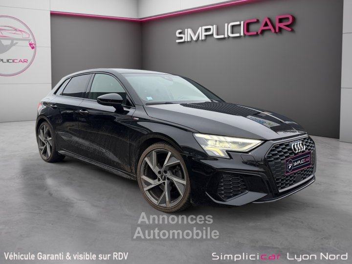 Audi A3 Sportback 35 TFSI 150 S Line full black virtual cockpit 12 mois garantie - 1
