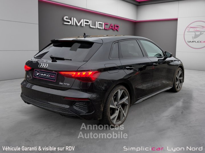 Audi A3 Sportback 35 TFSI 150 S Line full black virtual cockpit 12 mois garantie - 3