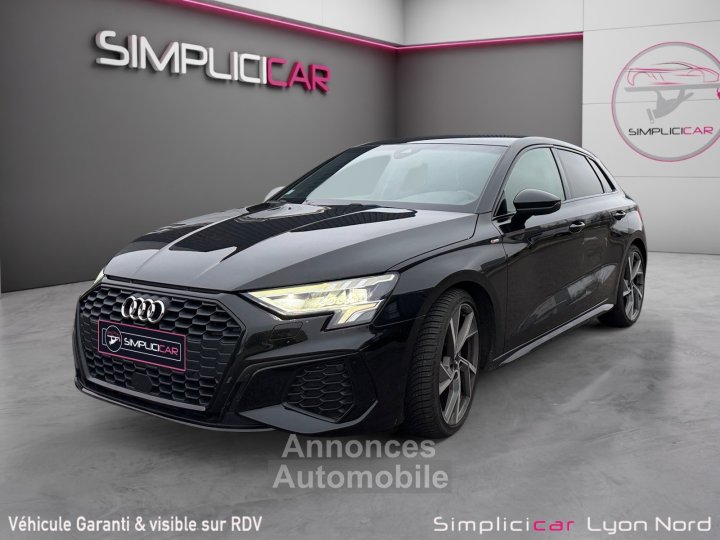 Audi A3 Sportback 35 TFSI 150 S Line full black virtual cockpit 12 mois garantie - 4