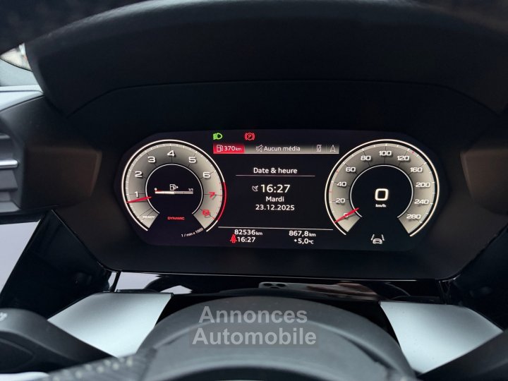 Audi A3 Sportback 35 TFSI 150 S Line full black virtual cockpit 12 mois garantie - 14