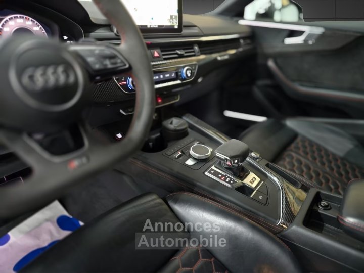 Audi RS5 Coup&eacute; 29 TFSI Quattro &ndash; 450ch &bull; Carbone &bull; Matrix LED &bull; Bang &amp; Olufsen &bull; HUD &bull; Si&egrave;ges RS cuir Nappa - 13