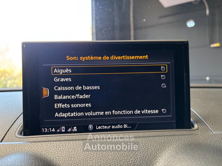 Audi A3 Sportback 14 TFSI 110 S tronic 7 Bi-carburant CNG %2B essence / Système audio Bang Olufsen - 38