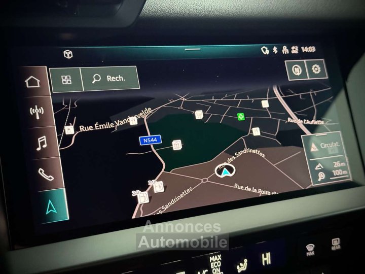 Audi A3 SPORTBACK10TFSI SPORT-1ERPRO-COCKPIT-CUIR-CARPLAY - 19