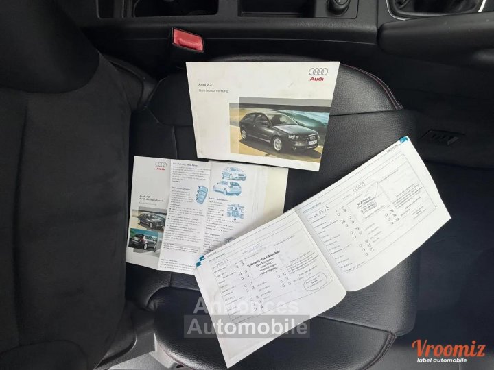 Audi A3 II (8P) 20 FSI Ambiente 16V - 9 cv (150 ch) 16V - BVM6 - 3 portes - Gris - 2005 + CLIM - 23