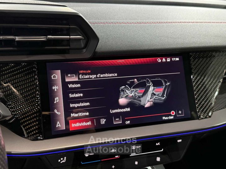 Audi A3 30 TFSI S line Shadow Look 1e Main Etat Neuf - 14