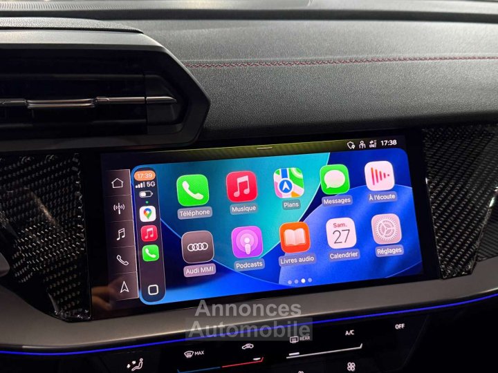 Audi A3 30 TFSI S line Shadow Look 1e Main Etat Neuf - 16