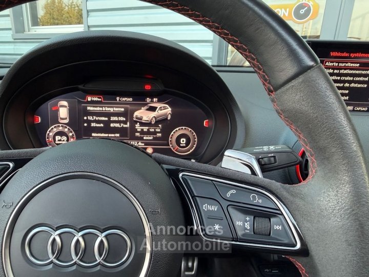 Audi RS3 400ch daza- 2nd main- b&o- toit ouvrant- garantie constructeur- si&egrave;ges diamant - 10