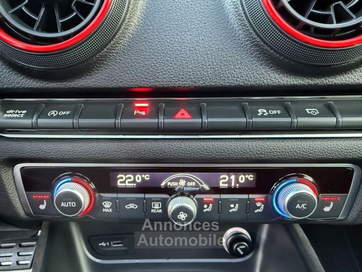 Audi RS3 400ch daza- 2nd main- b&o- toit ouvrant- garantie constructeur- si&egrave;ges diamant - 19