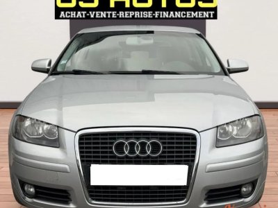 Audi A3 II (8P) 20 FSI Ambiente 16V - 9 cv (150 ch) 16V - BVM6 - 3 portes - Gris - 2005 + CLIM   - 3