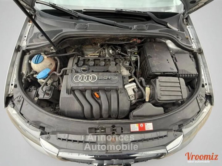 Audi A3 II (8P) 20 FSI Ambiente 16V - 9 cv (150 ch) 16V - BVM6 - 3 portes - Gris - 2005 + CLIM - 22