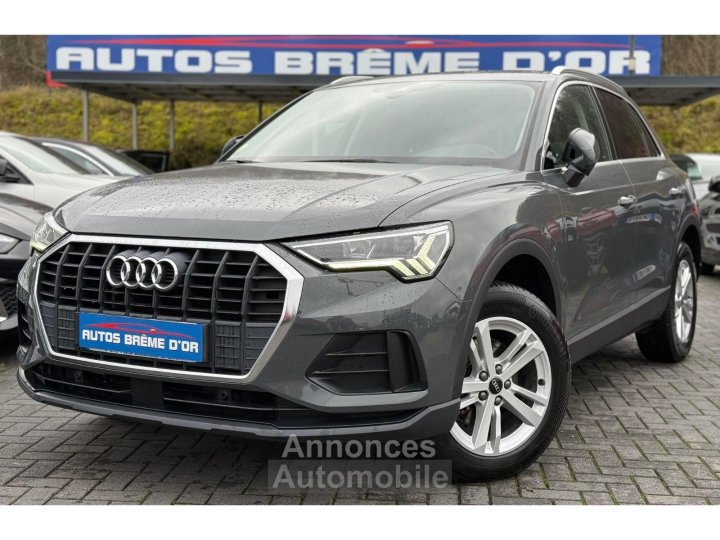 Audi Q3 399/mois GARANTIE 6 ANS 20 TDI 150ch S tronic 7 Gris Nano FullLED CAMERA VIRTUAL-Cockpit AppleCarPlay Android GPS 1ère MAIN - 1